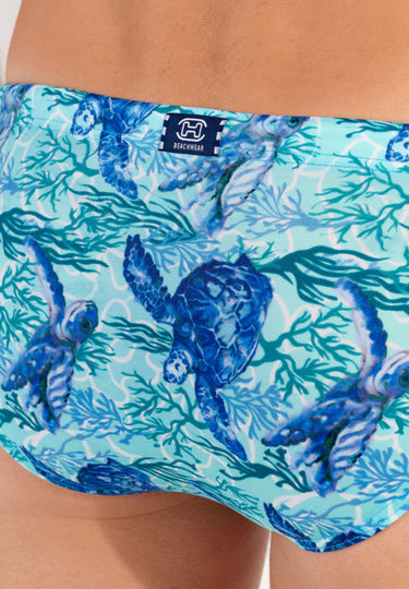 Tartane Swim Mini Briefs | Blue Print 402914-P0BI